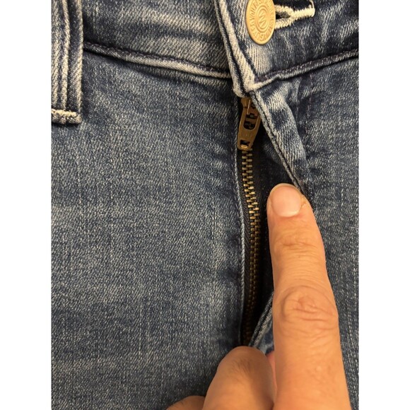 Mother Jeans The Weekender Fray Sz 25 Blue Mid Rise Flare Denim I wet my plants - Picture 5 of 14